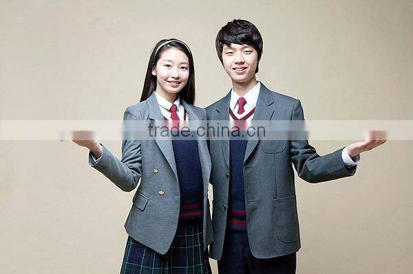 OEM woven cotton and tc fabric beautiful school uniforms