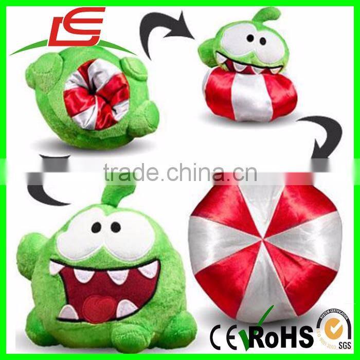 wholesale Cut the Rope Reversible 6inch Om Nom Plush Toy