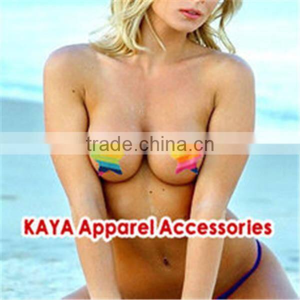 Women's Adhesive Bra Nipple Covers Stickers Body Breasts Stickers Disposable Milk Paste Chest Paste Bra