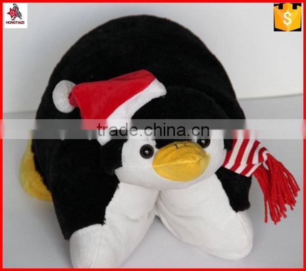 18" penguin design plush animal shaped cushion