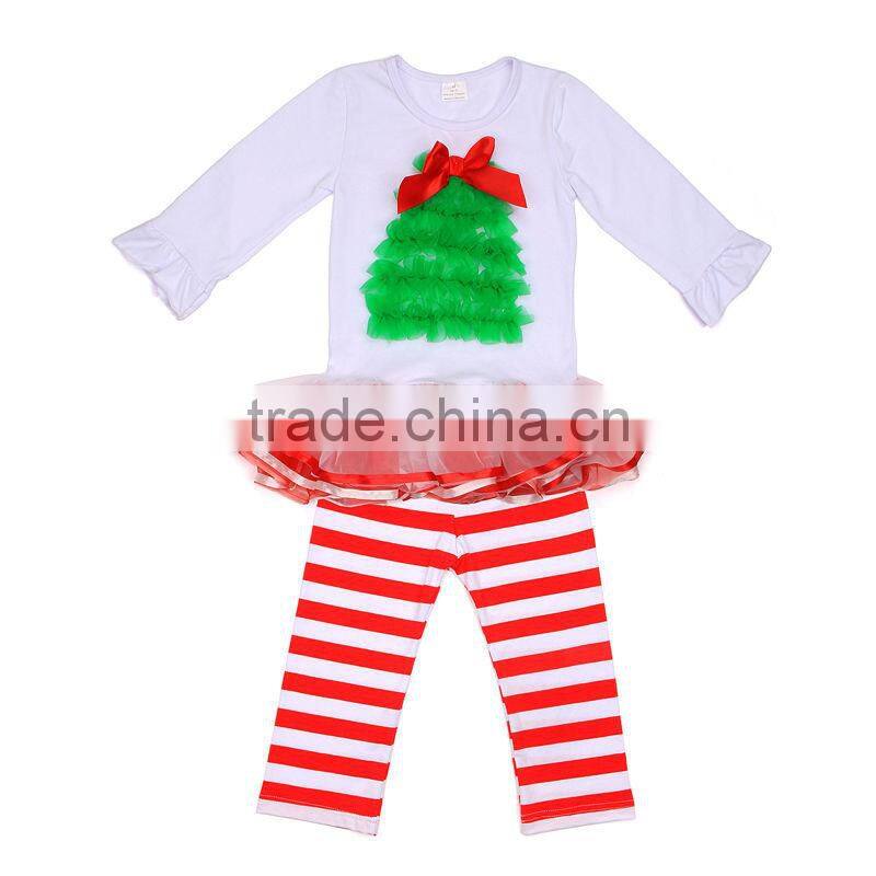 2014new style kids long sleeve dress girls smocking ruffle dress with polka dots for christmas wear wholesale baby clothes