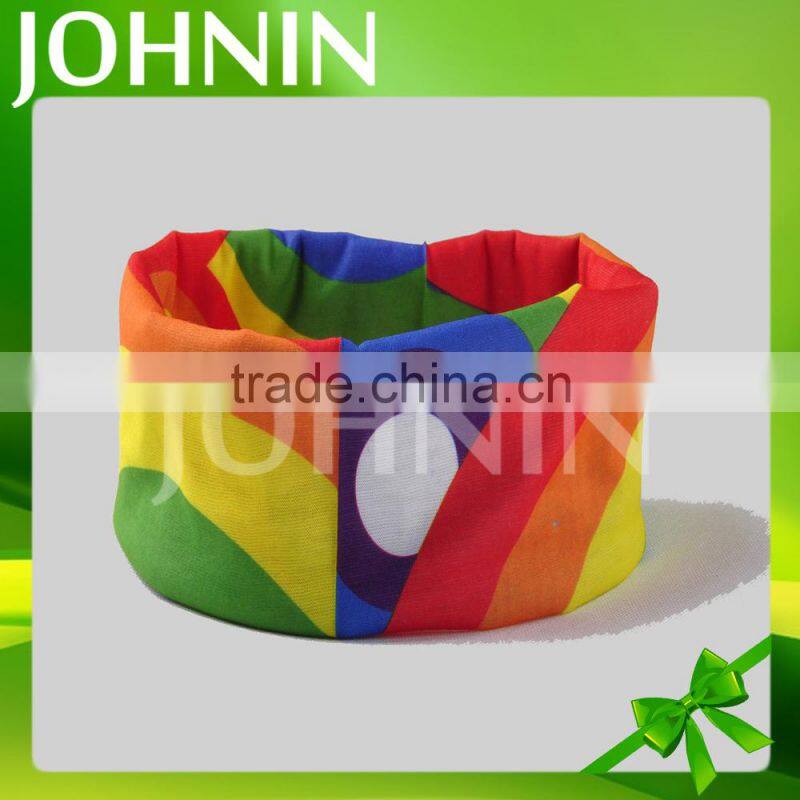 factory directly fast delivery polycotton 25*50cm gay pride seamless bandana
