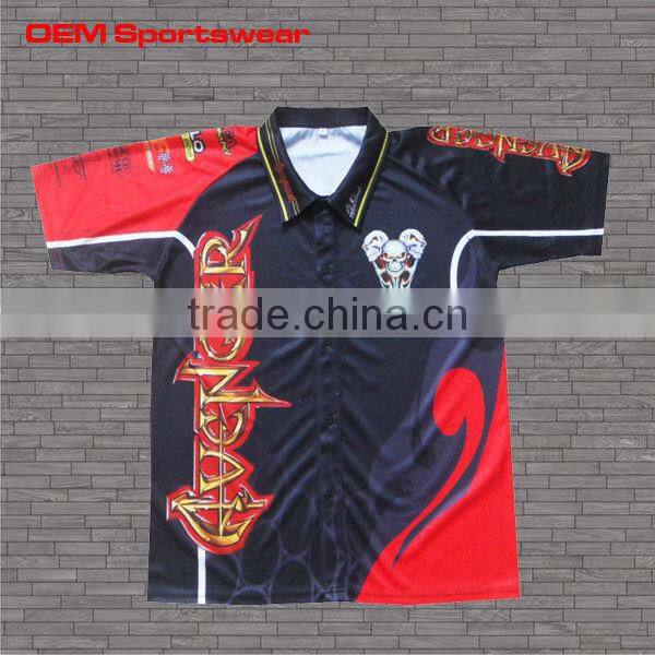 polyester sublimated printing mens motorcycle wear