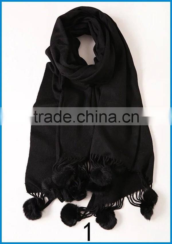 High quality sexy women's pashmina wool scarf and shawl 2016