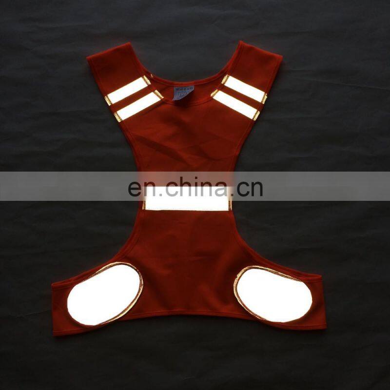 2017 hot sale 100 gsm orange mesh running vest
