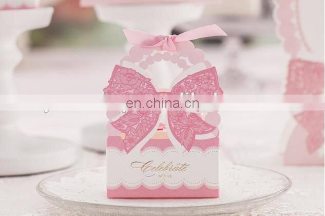 Sweet Lovely Pink Wedding Favor Box for sale
