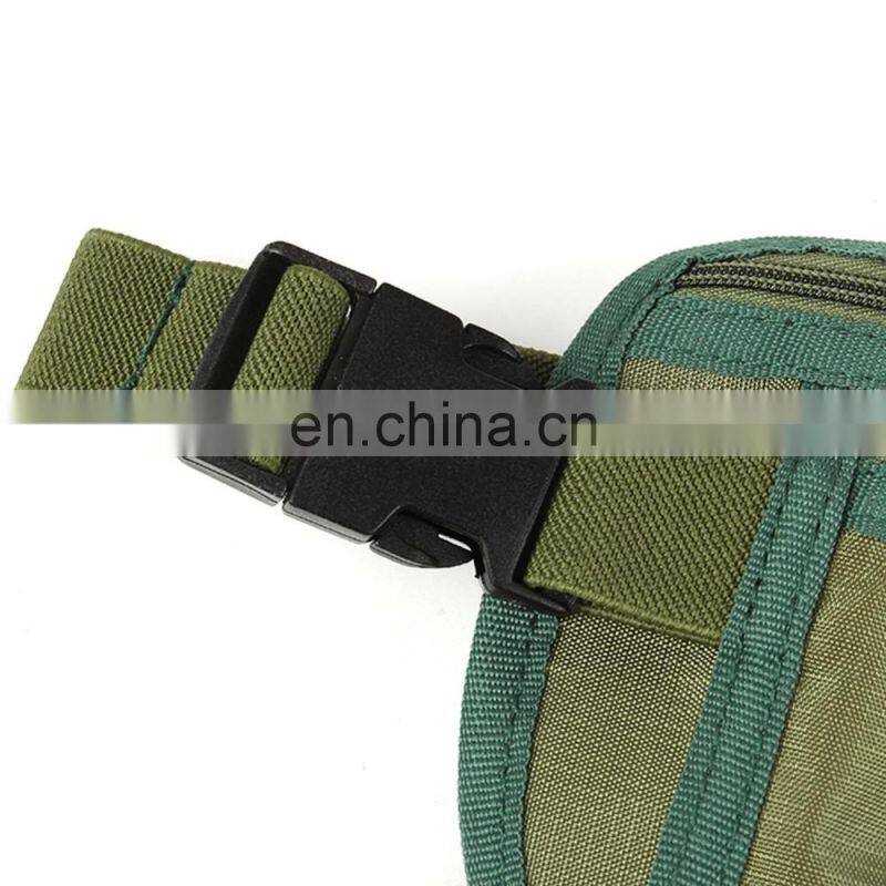 Printed Dark Green Travel Nylon Rfid Money Bag Women Waist Wallet