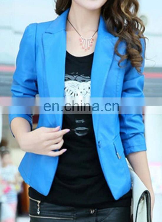 New Arrival Fashion Formal PU Leather Suit For Women