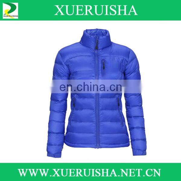 oem logo printed woman winter down jacket 4 layers