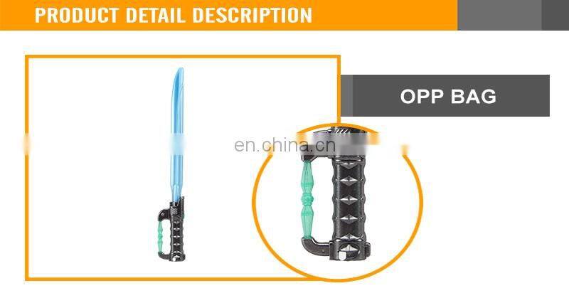 52 cm black handle blue light music flashing swords light saber(4 tpye mixed)