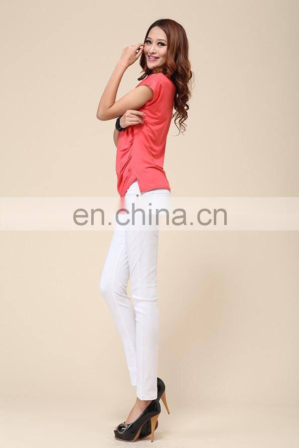 Trade assurance Yihao fashion leisure t-shirts wholesale 2015 women long t-shirts