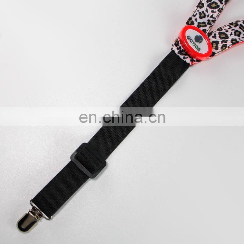 Hot sale led jeans suspenders Elastic kids Suspenders led flashing suspenders