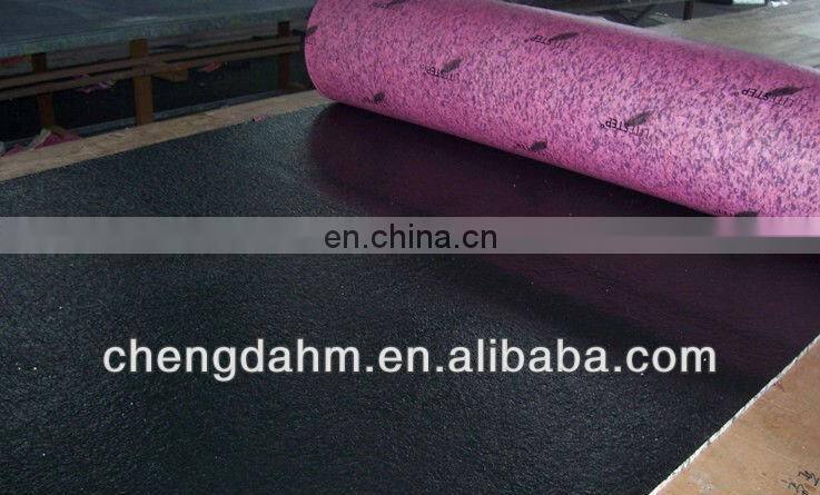 bonded foam with crepe paper underlayment