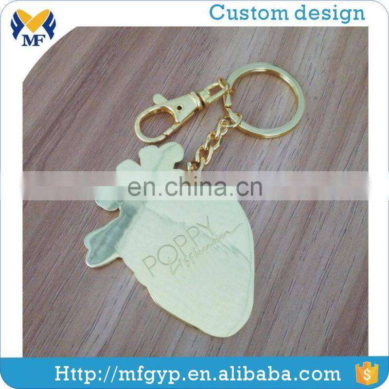 High quality custom logo rotating soccer keychain