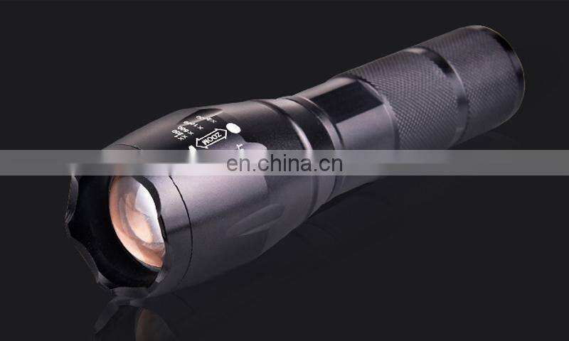 1000lm Bright Light XML T6 Outdoor Wild Hunt Working LED Professional Hike Metal Flashlight