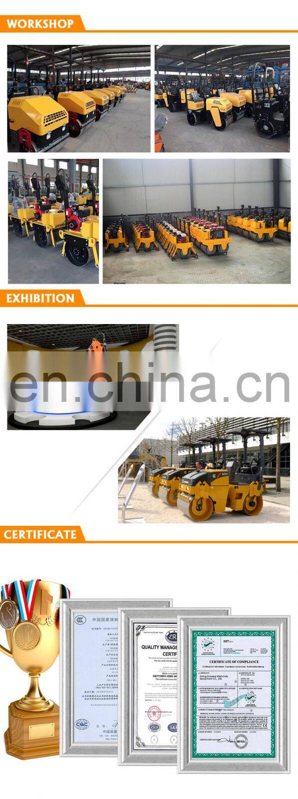Small hand single drum vibrator road roller compactor price for sale