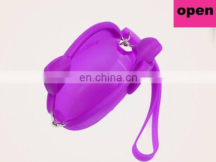 Animal Cat Design Silicone Pochi Women Girls Xmas Gift Coin Bags Cheap Wholesale Fashion Purse