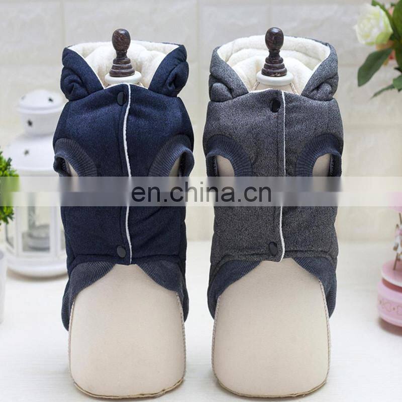 Hot Sale Hooded Teddy Vest Small Dog Vest Clothes Warm Winter Pet Hoodie