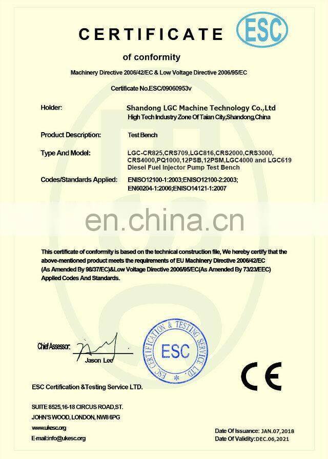 CRS709 common rail diesel injector test bench