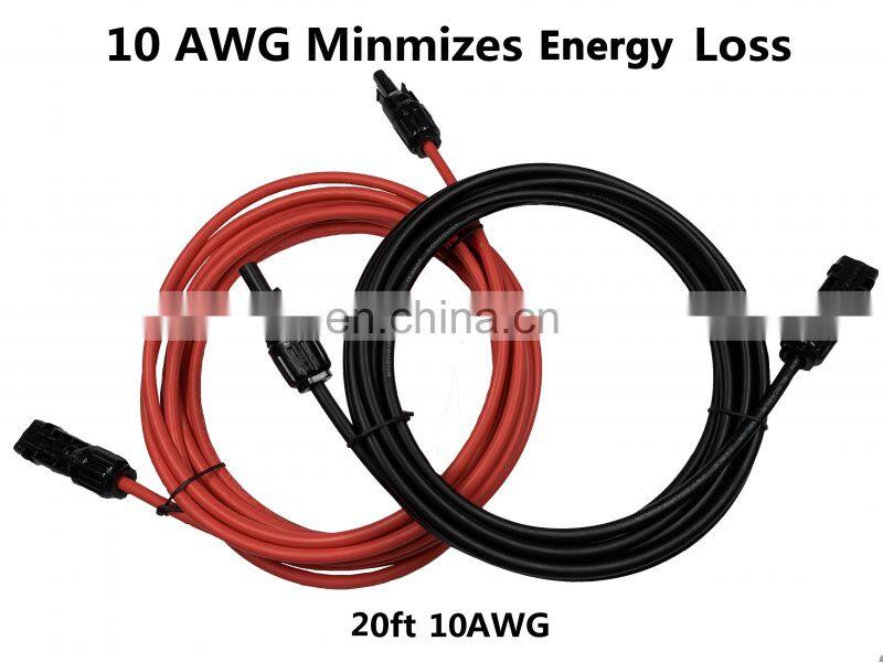 Slocable TUV approved UV Resistance 1m Premade PV Power Cable with MC Wiring Harness solar panel extension cable