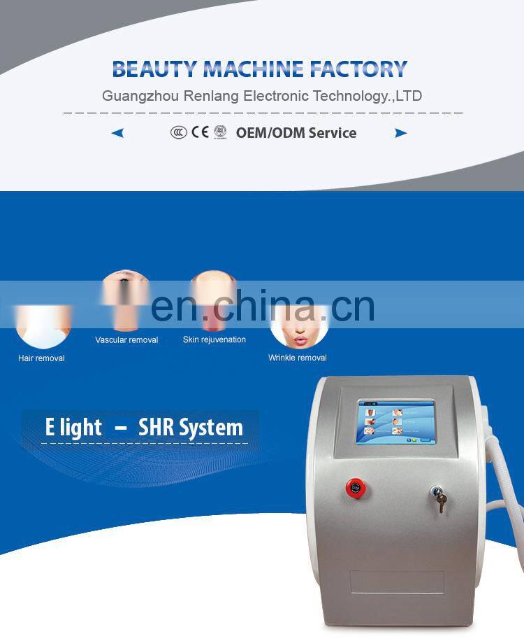 Portable IPL hair removal skin rejuvenation with 3 filters beauty machine for salon use
