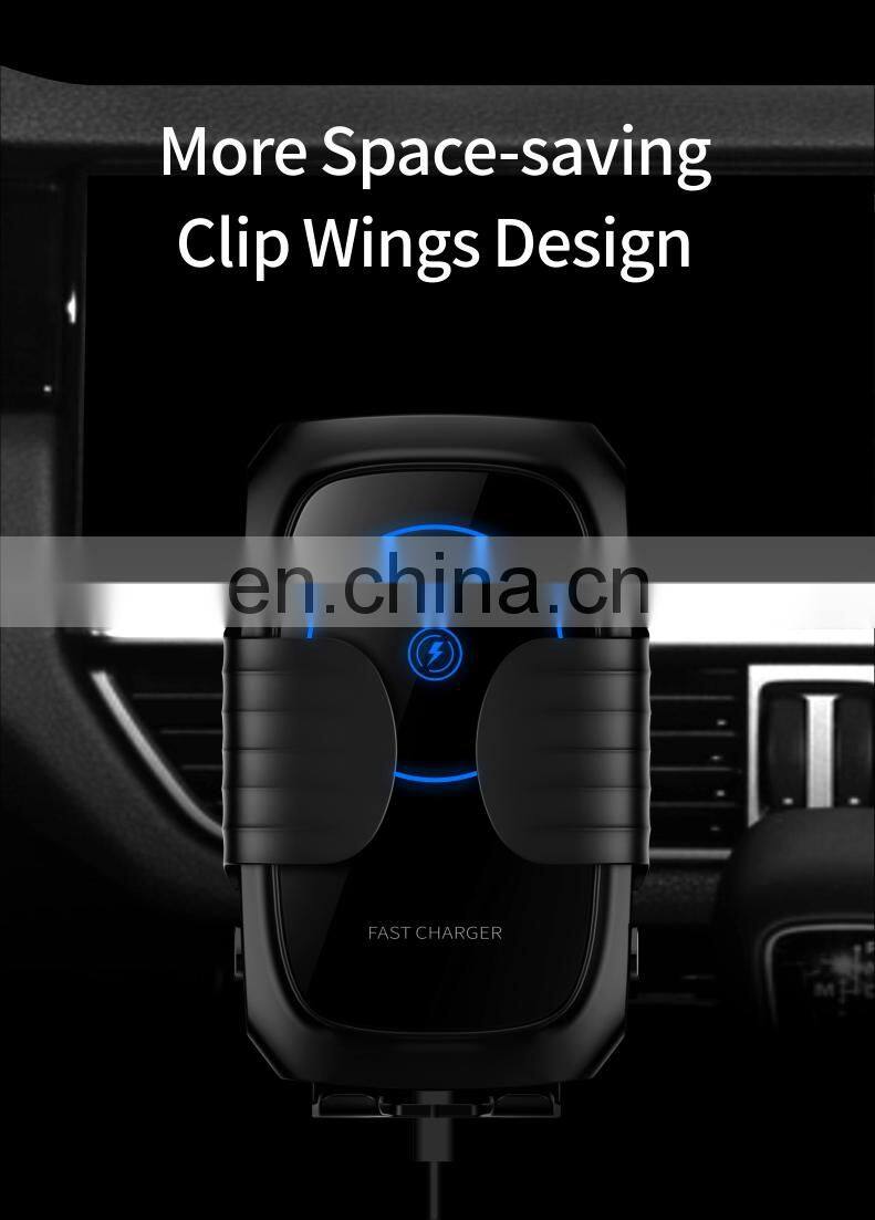 Hot Selling Mobile Phone Accessories Universal Car Phone Holder QI 15W Fast Wireless Charger