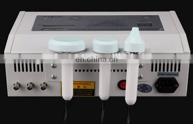 2019 Newest Portable 3 Heads Ultrasonic Facial Skin Care Massager Machine Beauty Equipment