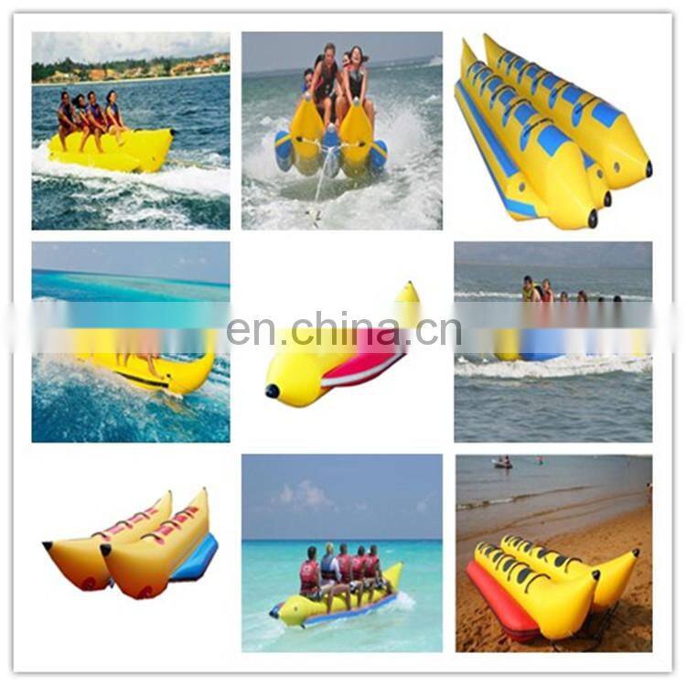 Water Games Inflatable Flying Fish Banana Boat with Double Tubes
