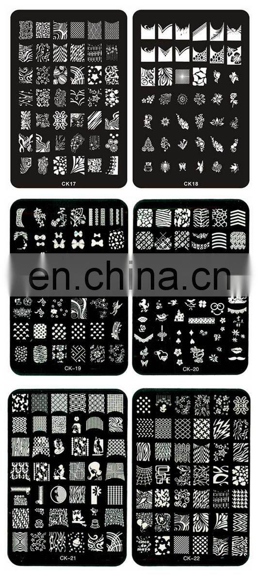 Wholesale CK Series metal custom nail art stamp plate