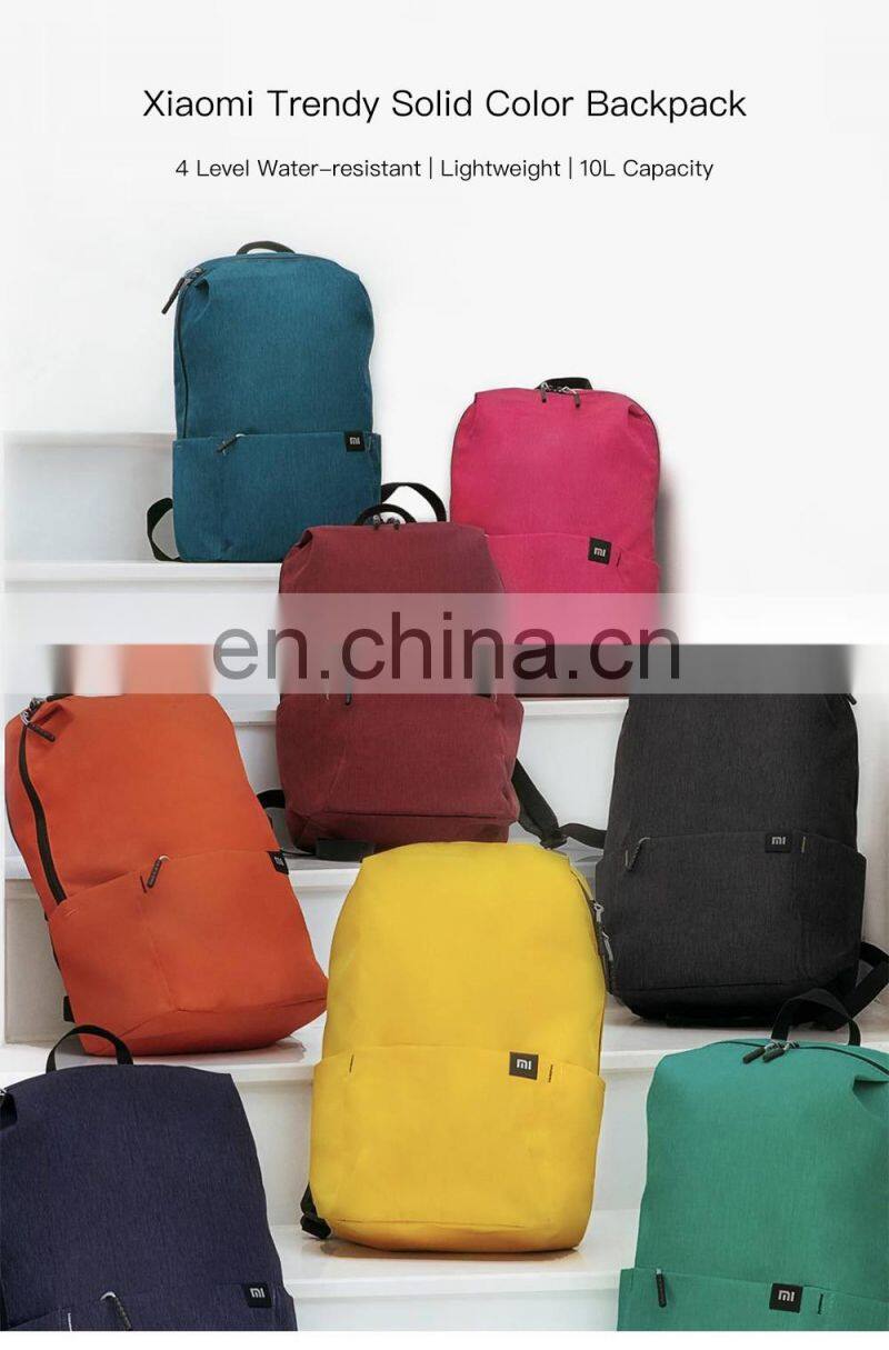 Wholesale Original Xiaomi Colorful Small Backpack 10L 8 Colors Leisure Sports Bags Mini Backpack