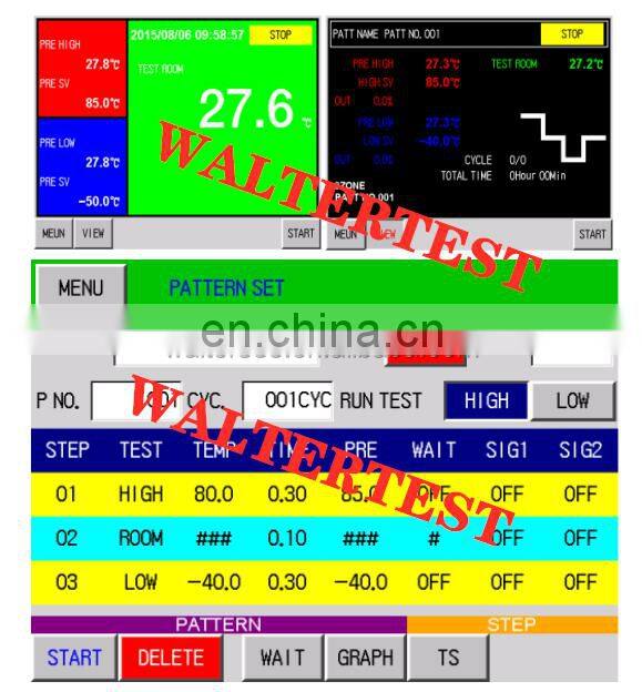 2 zones or 3 zones Type rapid temperature change hot and cold shock testing chamber