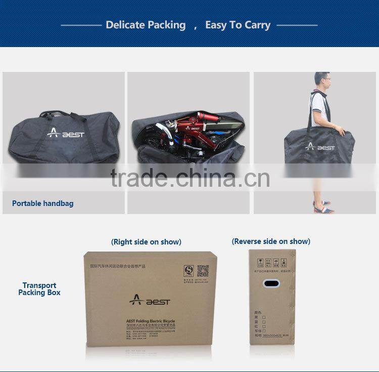 Fashionable Design! AEST Electric Bicycle Made Of Aluminium Alloy with Lithium Battery On Hot Sales,