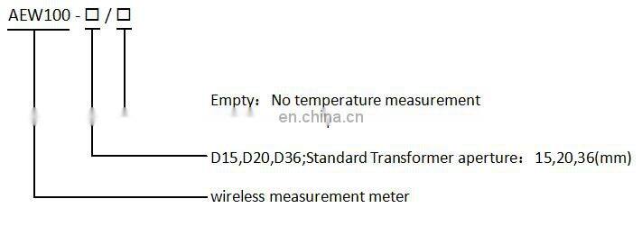 Acrel AEW100-D20X/TN wireless energy meter Lora 470NHZ with Temperature measurement