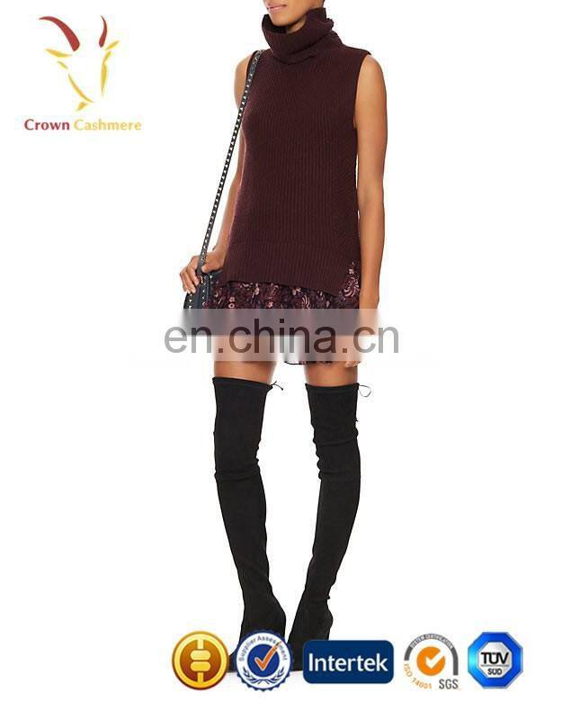 Customisable Womens Sweater Dress Wool Vest Merinos