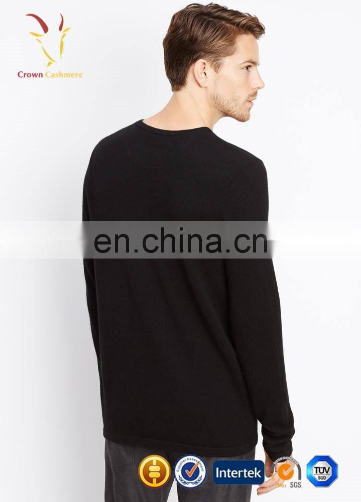 Fashion knitted jumper for men wool custom with intarsia design sweater