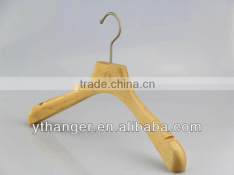 WL02 natural pants hanger wooden deluxe pants hangers