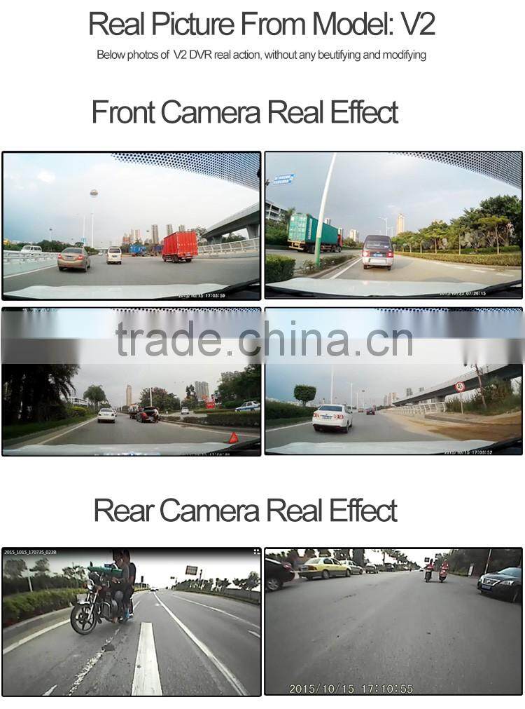 170 degree wide view angle 5.0 inch car rearview mirror video recorder