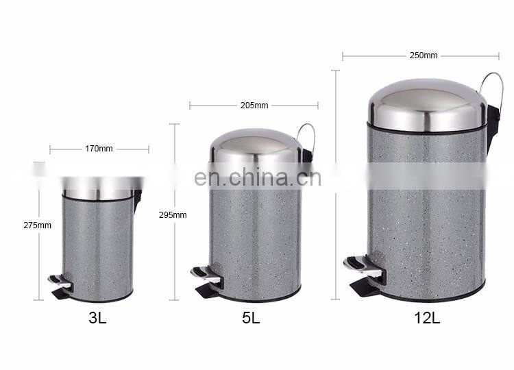 many size lid stainless steel trash can sanitary bin for ladies