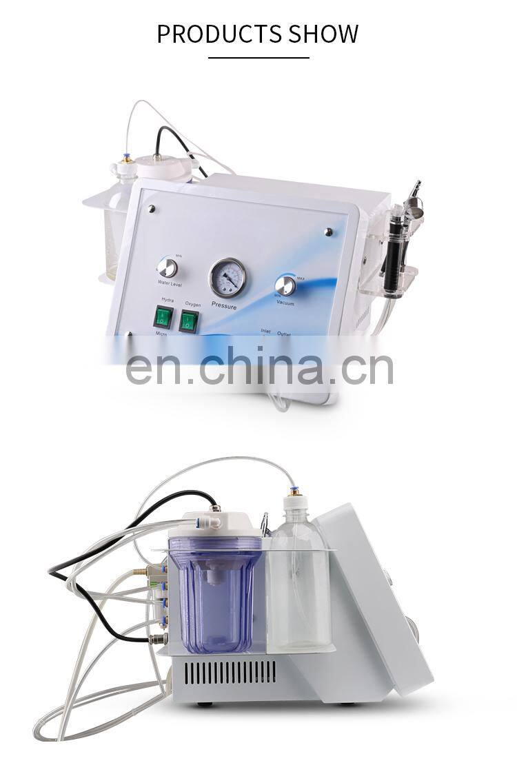 3 In1 Diamond Microdermabrasion Hydra Beauty Machine Facial Peeling Suction Oxygen Jet Skin Rejuvenation Dermabrasion Instrument