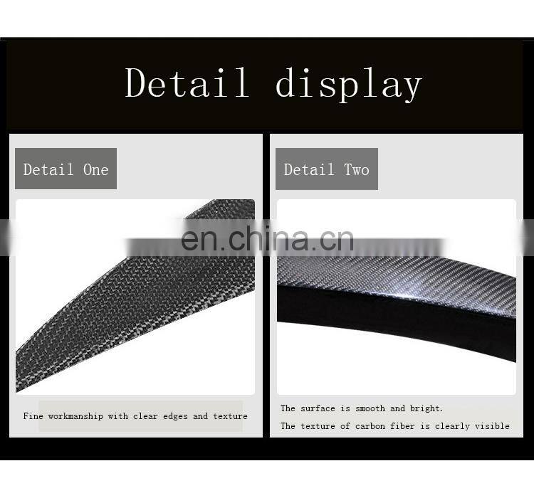 Runde Brilliant Quality Hot Sale P Style Auto Carbon Fiber rear Spoiler for 2005-2012 BMW 3 Series E90 Spoiler