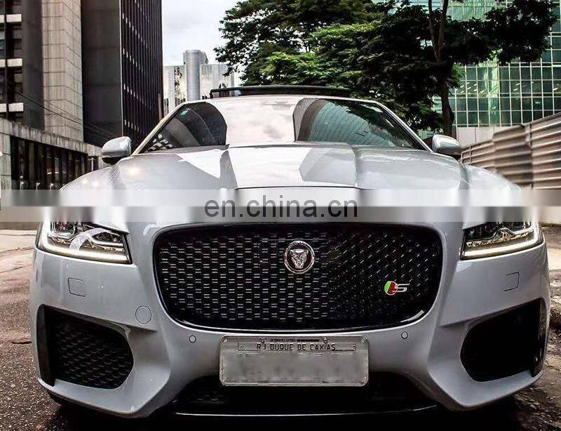 Runde Car Modification PP Material R-SPORT Style Body Kit For 2016-2020 Jaguar XF XFL Front Bumper Grille Rear Lip Exhaust