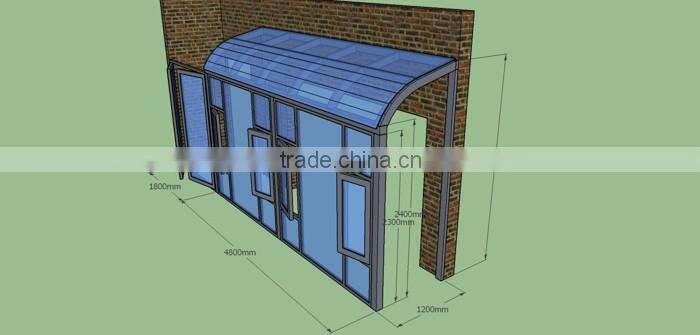 Top Class Direct Factory Price Customized Aluminum Balcony Sunroom