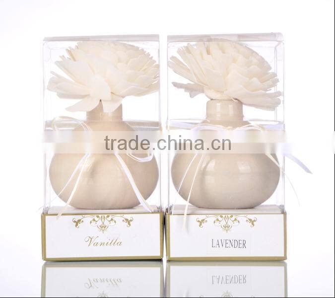 100ml Home fragrance Sola Flower Diffuser with ceramic jar, air fresher gift set SA-0239