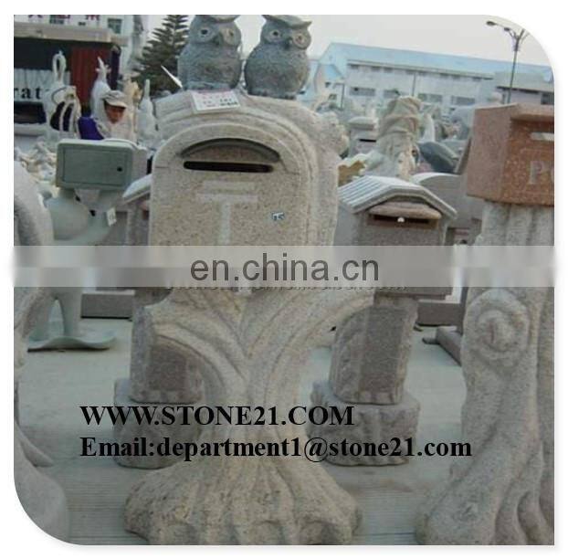Granite stone mailbox marble letter boxes