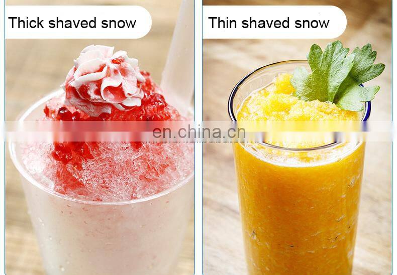 Quality applicable small ice cube commerical ice shaving machine