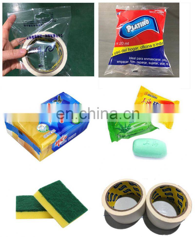 Automatic toy car plasticine horizontal flow wrapping pouch packaging machine