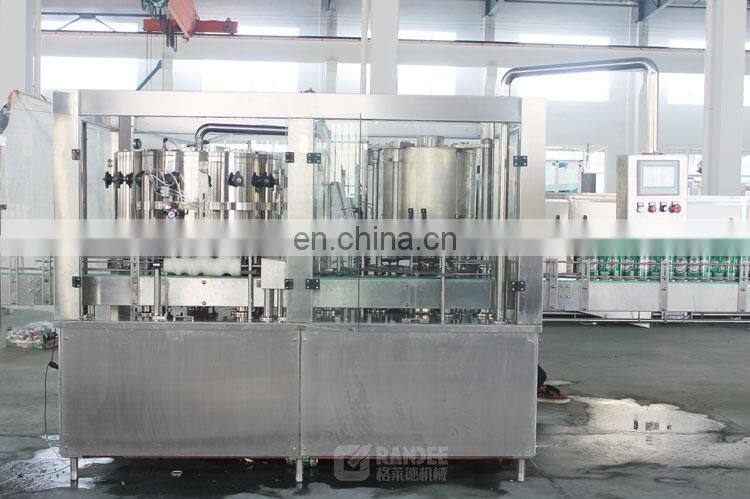 Automatic soda water aluminum tin can filling and sealing machine