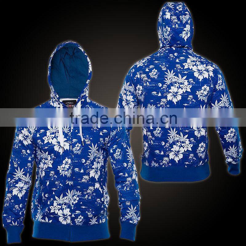 New style sublimation sweatshirts with side golden zipper with leather sleeves