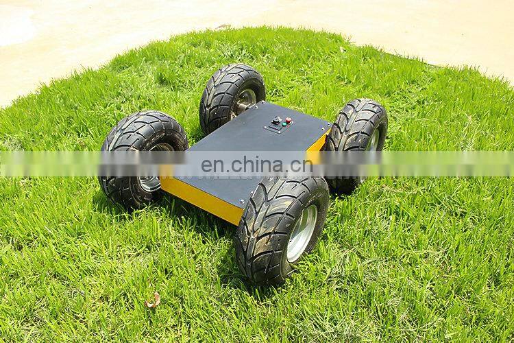 Export to UAE commercial robot brushless motor AVT-W9 wheeled robot chassis unmanned delivery vehicle with advantage in speed