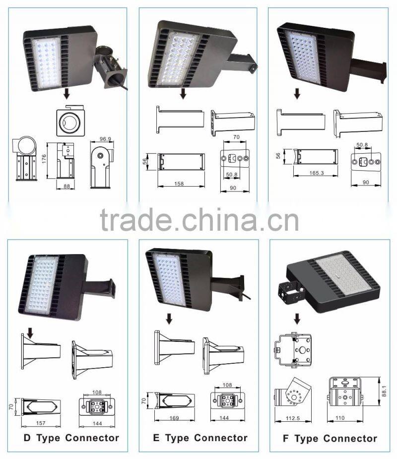 DLC ETL Listed 150w Tennis Court LED Shoebox Light with Meanwell Driver